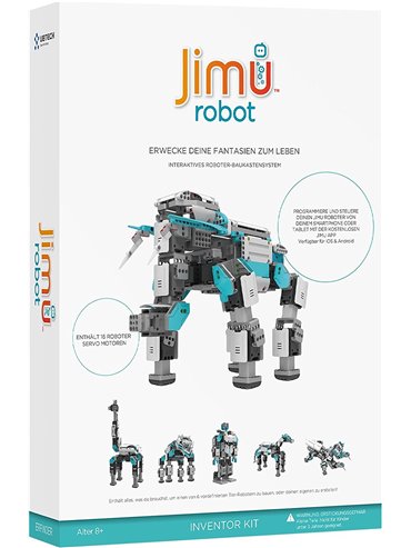 Jimu Inventeur - Robot motorisé éducatif humanoïde et animaux - 16 servos moteurs - 675 pièces